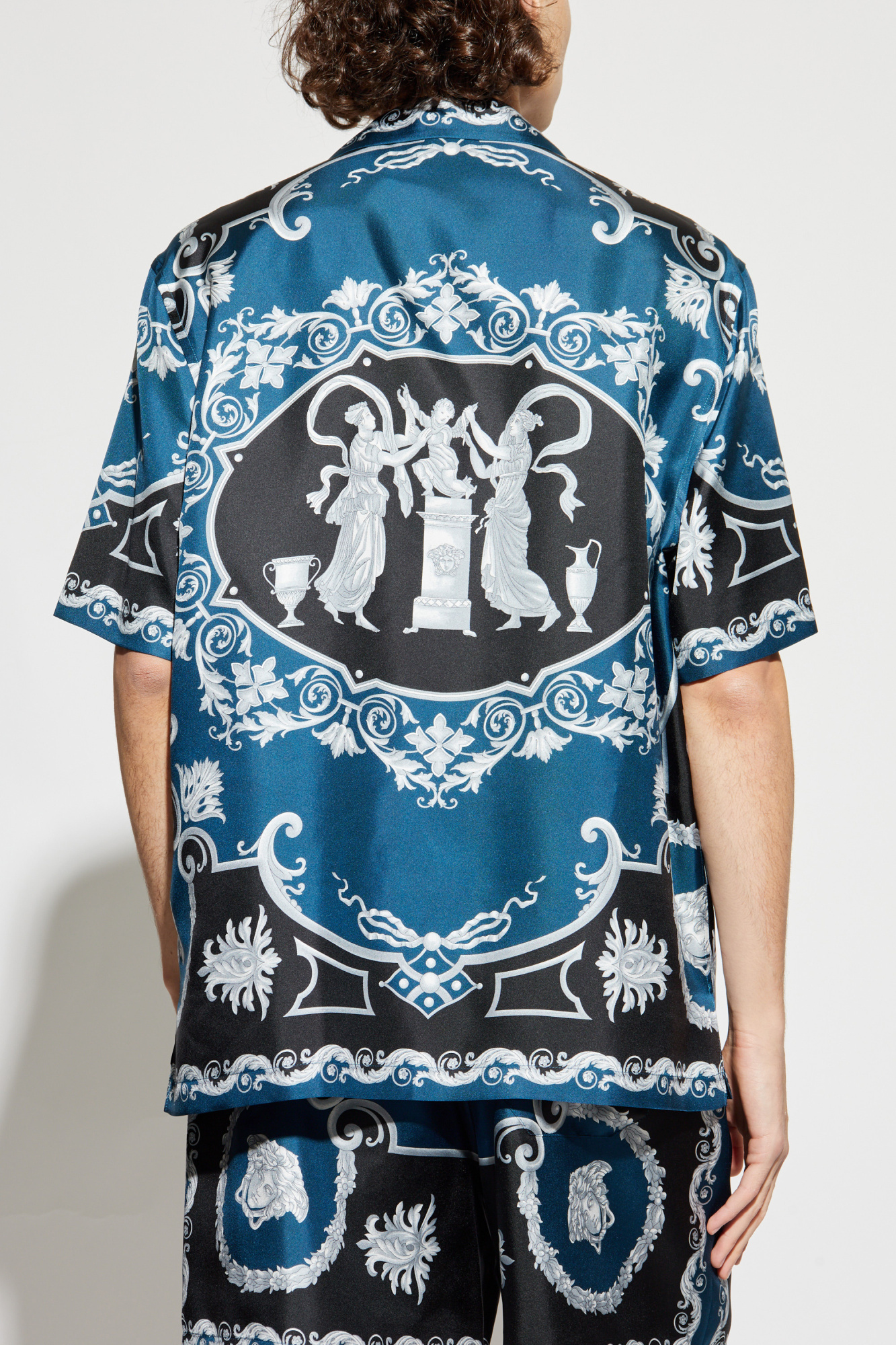 Versace Silk short-sleeve shirt | Men's | Vitkac